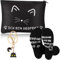 Jadive Geschenk für Katzenliebhaber Set inklusive 1 Katze Schlüsselanhänger 1 Katzenliebhaber Socken 1 Katzen Kosmetiktasche für Mama Frauen Katzenmütter Geschenk zu Weihnachten Geburtstag