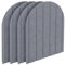 Kid's Anti Collision Wall Padding,4 Pcs 32x43cm Felt 3D Wall Stickers Self Adhesive Upholstered Wall Panels for Bedrooms,Children's Room,Dance Club (Light Grey)