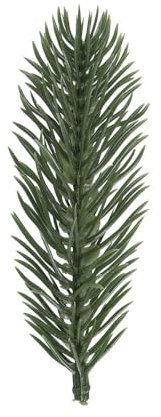 Ideen mit Herz Rami di abete decorativi, verde, lunghezza 10 cm, 20 pezzi, rami di abete artificiali, decorazione per corona dell'Avvento, verde abete