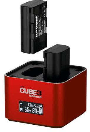 Hähnel - ProCube3 - pour Canon - Chargeur Duo DSLR - Chargement Plus Rapide - Entrée USB Type-C