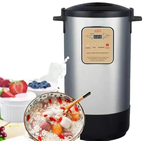 UdaCa Máquina automática de fermentación Comercial, yogurtera eléctrica Totalmente automática de Control Inteligente de 18 l, con Control de Tiempo y Temperatura