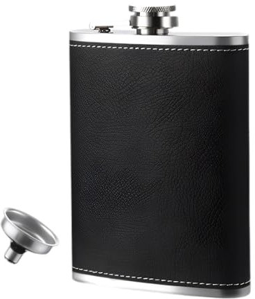 Hip Flasks for Women, Hip Flasks for Men, Stainless Steel Hip Flask, Personalized Whiskey Bottle - Groomsmen Gifts, Lightweight Alcohol Flask Perfect for Camping, Hiking, and Outdoor Activities