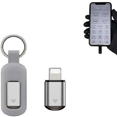 Cyberplex Hacking Device, Infrarot-Controller, Mini-Hacking-Tool, Smartphone IR-Fernbedienung, Infrarot-Fernbedienungsgerät Für Innen Und Außen (B,Silver)