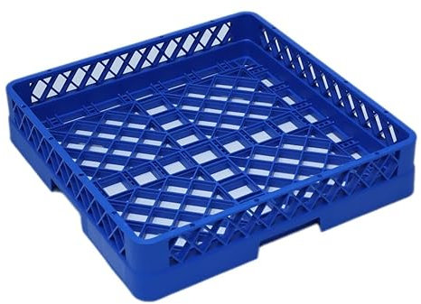 Solent Plastics Glass Dishwasher Rack for Commercial Industrial Catering - Suitable for commercial dishwashers Length 500mm x 500mm