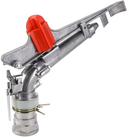 Acouto Agricultures Bewässerung Sprinkler, 2 Zoll Lawn Sprinkler Bewässerungsspray 360 Grad Rotortinggarden -Bewässerung DN50 Weiblicher Faden für den Außenbereich