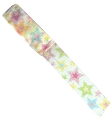 Aesthetic Star Bowknot Pattern Tape Background Masking Scrapbooking Decorative for Notebook Journal Planner Scrapbooking Adhesive Tape