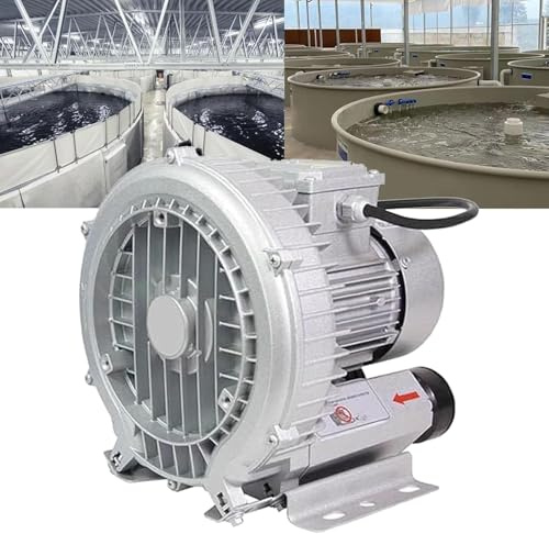 ZYGPH Souffleur régénératif, souffleur à Anneau Vortex, Pompe à air électrique 220 V, Ventilateur Vortex Industriel centrifuge, aérateurs pour Fosse septique d'aquarium (250 W/0,34 CV)