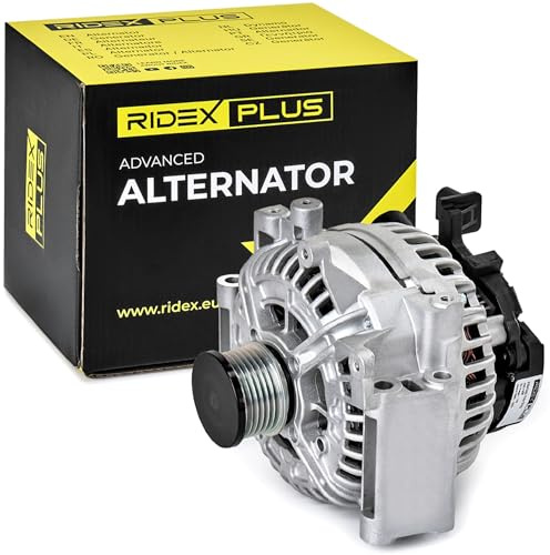 RIDEX PLUS 4G0150P Lichtmaschine 200A Generator LiMa 12V Alternator Drehrichtung im Uhrzeigersinn mit Freilaufriemenscheibe A014154070283 14154000280 A014154070287 Kompatibel mit MERCEDES-BENZ