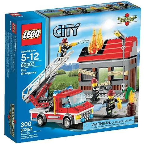 LEGO City 60003 City Fire Emergency 300 tlg.