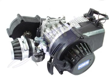 HMParts Motor mit Sportgetriebe - 49 ccm - 1A - Pocket Bike/Dirt Bike