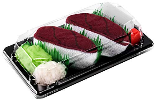 Rainbow Socks - Damen Herren - Sushi Socken Thunfisch - Lustige Geschenk - 1 Paar - Größen 41-46
