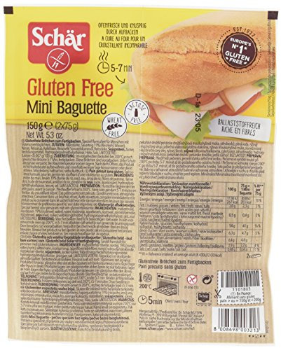 Schär Mini Baquette Sin Gluten, 150g