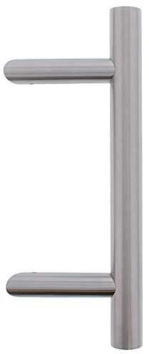 QPlus24 Türbeschlag Außen Haustürgriffe Edelstahl für Haustür Stossgriff 1 Stück Haustürbeschlag mit Befestigungsmaterial (Ausführung: schräg L=500mm B=300mm)
