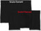 bruno banani - Flowing - Short - 2er Pack (4 Schwarz (Rot/Weiß))