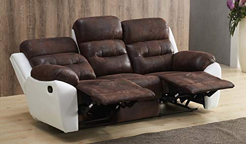 Mapo Möbel Fernsehsofa Relaxsofa Microfasersofa Fernsehsessel 5131-3-PU
