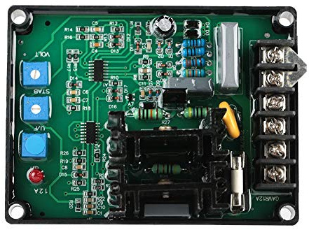 12A Generator Spannungsregler, Kunststoff und Metall Automatische Spannungsregler Controller für GAVR-12A Generator Aggregat Teile