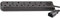 Pro Elec PEL01204 IEC C14 Plug to 4-Gang mains Extension Lead, Black, 1 m