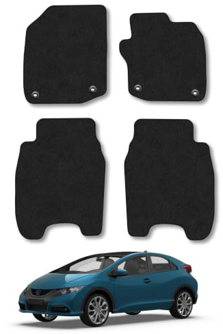 Fits Honda Civic (2012-2017) Car mats Compatible Accessories Carpet