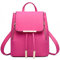 DORRISO Zaino Donna Moda Pelle PU Borsetta Viaggio Daypack Zainetto Casual Borse a Tracolla Scuola Outing Impermeabile Donna Zaino Rosso B