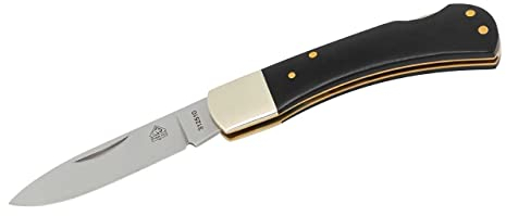 Puma TEC Taschenmesser, 3Cr Stahl, rostfrei, Back Lock, Neusilberbacken, G10 Griffschalen, hochwertiges Klappmesser & Outdoor-messer für Camping, Wandern oder Jagd