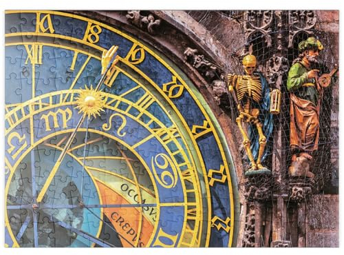 MyPuzzle Detail der Prager Astronomischen Uhr (Orloj), Prag - Premium 200 Teile Puzzle - MyPuzzle Sonderkollektion von Puzzle Galaxy