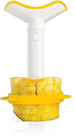 VacuVin Pineapple Cutter & Cutter White/Yellow Card