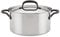 KitchenAid Marmite en acier inoxydable poli à 5 couches avec couvercle, 6 litres