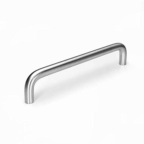 VIBORG 6 Pieces Solid SUS304 Stainless Steel Modern Kitchen Cabinet Cupboard Door Handles Pull Wardrobe Vanity Dresser Drawer Handle Pulls Satini Nickel Brushed (6, Hole-to-Hole: 160mm)