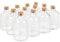 Infinitude Event Supplies Mini Clear Glass Wedding Favour Bottles 50ml/2oz Cork Stopper Table Decoration Jars Pack of 25/50/75/100/125/150 (100)