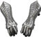 Fine Peak Mittelalterliche Handschuhe Nazgul Fantasy Gauntlets SCA Armor Gauntlet Handschuhe Mittelalter Cosplay Leder für Herren Cosplay