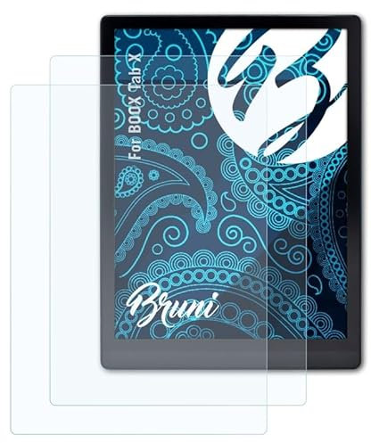 Bruni Schutzfolie kompatibel mit Onyx Boox Tab X Folie, glasklare Displayschutzfolie (2X)