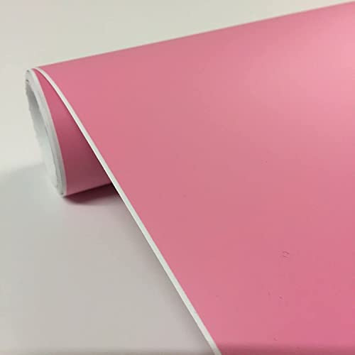 vgoltd Furniture Sticker Matt Vinyl Roll Self Adhesive Contact Paper for Kitchen Cupboards Cabinet Fridge Door Tables Drawers & Wardrobe (Baby Pink, 30W x 100L cm)