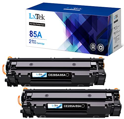 LxTek Purify 85A CE285A Toner Kompatibel für HP Laserjet Pro P1102W P1102 M1212 M1212NF M1217NFW M1132MFP P1109W M1210 M1130 M1132 (Schwarz, 2er-Pack)