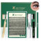 DIY Lash Extension Kit KEYYOU 144pcs Lash ClUKters Eyelash Extension Kit with Mascara BrUKh Bond and Seal Lash Glue Remover Lash Applicators Lash BrUKh Clean Pad for DIY Lash Extensions (Y01 Kit)