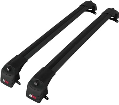 accessorypart Kompatibel mit Jeep Compass (MP552) 2017-2025 ACE-2 Typ Relingträger Dachträger Auto Gepäckträger Schwarz Aluminium Barren