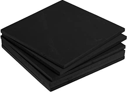 sourcing map Espuma EVA Hojas Negro, Espuma para Tapizar 25x25cm Espesor 10mm, para Disfraces Artes Proyectos DIY, Paquete de 6