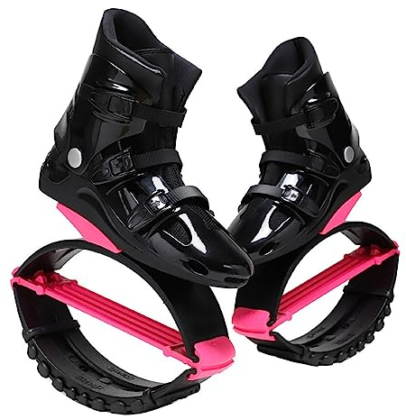 Springschuhe Kangoo Känguru-Bounce-Schuhe | Übungs-Fitnessstiefel | Workout-Sprünge for Damen und Herren| rutschfest/verstellbar | 36–44, Belastung 66–243 Pfund (Color : Black, Size : 39-41)