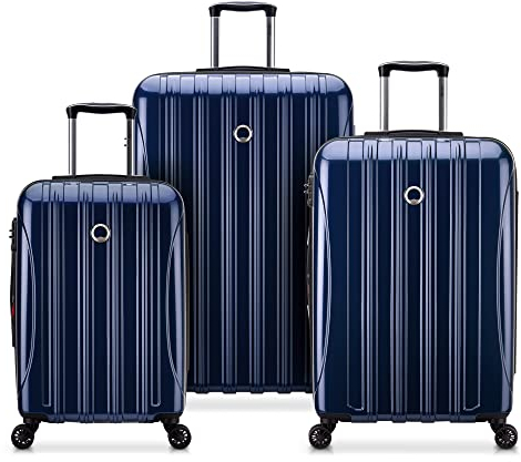 DELSEY Paris Helium Aero Hardside Erweiterbares Gepäck mit Spinnrädern, Blau Kobalt, 3-teiliges Set (21/25/29), Blau Kobalt, 3-Piece Set (21/25/29), Helium Aero Hardside Erweiterbares Gepäck mit