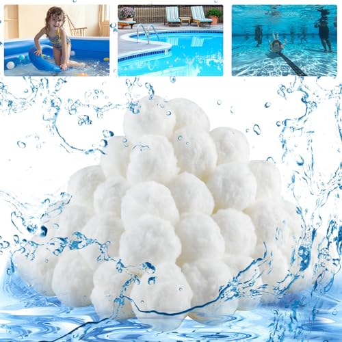 Beihre Filterbälle für Sandfilteranlagen,Pool Filterbälle 700 G Ersatz für 25kg Filtersand, Geeignet Geeignet für Poolfilter, Schwimmbad und Aquarienreinigung Sauberes Wasser