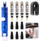 12-teiliges Fahrradventil-Reparaturset - Presta (Französisches) Ventilkerne, Adapter und Werkzeug für Ventileinsatzentfernung, Inklusive Ventilkappen (12 Pcs)