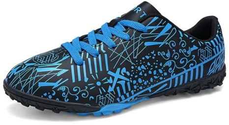 Football Boots Mens Astro Turf Football Boots Youth Low-Top Athletic Football Trainers Shoes Light-Weight Indoor Soccer Shoes