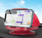 Handyhalterung Auto,360° Drehbar Handy Halterung Auto,Armaturenbrett Auto Handyhalterung Mit Klebesockel,KFZ Handyhalter Auto für iPhone 16/15/14/13/12 Pro Max/XR/, Samsung Galaxy, Smartphone (Rot)