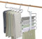 VacFreKep Hosenbügel,Platzsparend, 2 Packung für den Schrank,Mehrere Lagen,Verwendet Regal-Organizer und Aufbewahrung für Hosen, Jeans, Röcke, Schals, Leggings