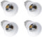 Akynite B22 to E27 Adapter, Bayonet Cap to Screw Socket Converter, BC to ES Lamp Base Adapter for E27 LED, Incandescent and CFL Bulbs, Pack of 4