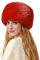 Lina & Lily Mütze Damen Winter aus Kunstfell (Rot)