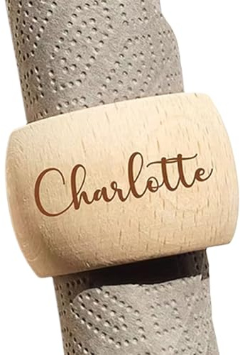 Personalisierte Hochzeitsserviettenringe Aus Holz, Personalisierte Namensserviettenringe, Serviettenringe, Serviettenhalter For Hochzeit, Geburtstag, Babyparty, Weihnachtstischdekoration