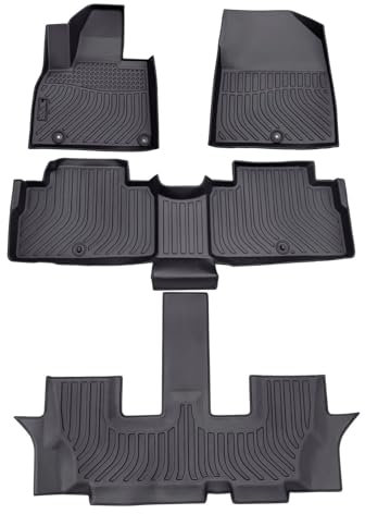 Autofußmatten 6 Sitz Auto Fußmatten Alle Wetter wasserdichte Schutz Pad Carpete Für Kia Für Sorento Für Hybrid 2021 2022 2023 2024 Automatten