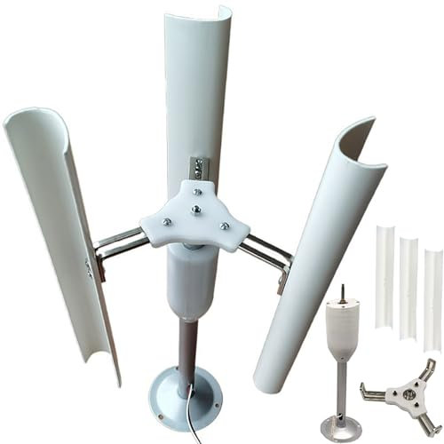 Kit generatore Eolico Orizzontale a turbina CA con regolatore di Carica per casa Marina, generatore Eolico da 20 W per turbina eolica ad ASSE Verticale Modello 1-15 V generatore a Magnete p