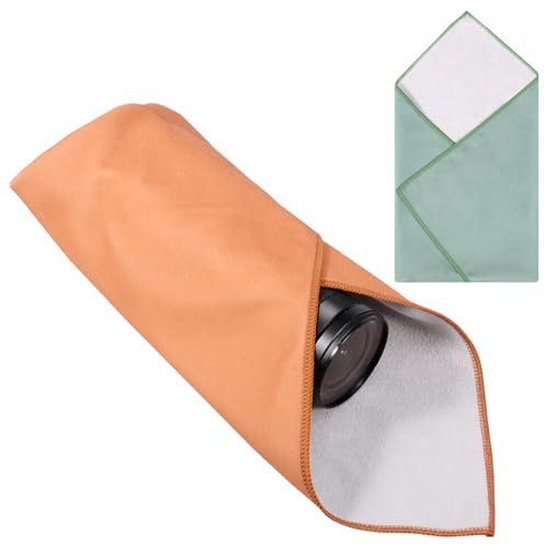 2 Pcs Magic Cloth Storage Folding Portable Multifunctional Self Adhesive Storage Cloth Inner Microfibre for Travel Cosmetic SLR Camera
