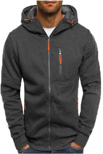 LUCKME Mens Pullover Hoodie Sale Clearance,Patchwork Hooded Sweatshirt Zipper Pockets Long Sleeve Casual Hoody Solid Autumn Winter Warm Sportswear Pullover Jumper Tops UK M-3XL